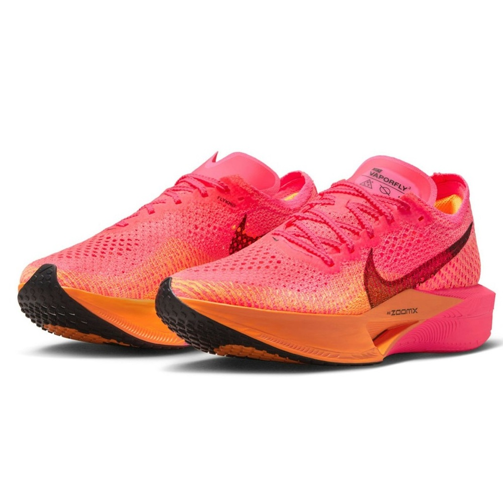 LIKE NEW Nike ZoomX Vaporfly 3 Hyper Pink Lazer Orange